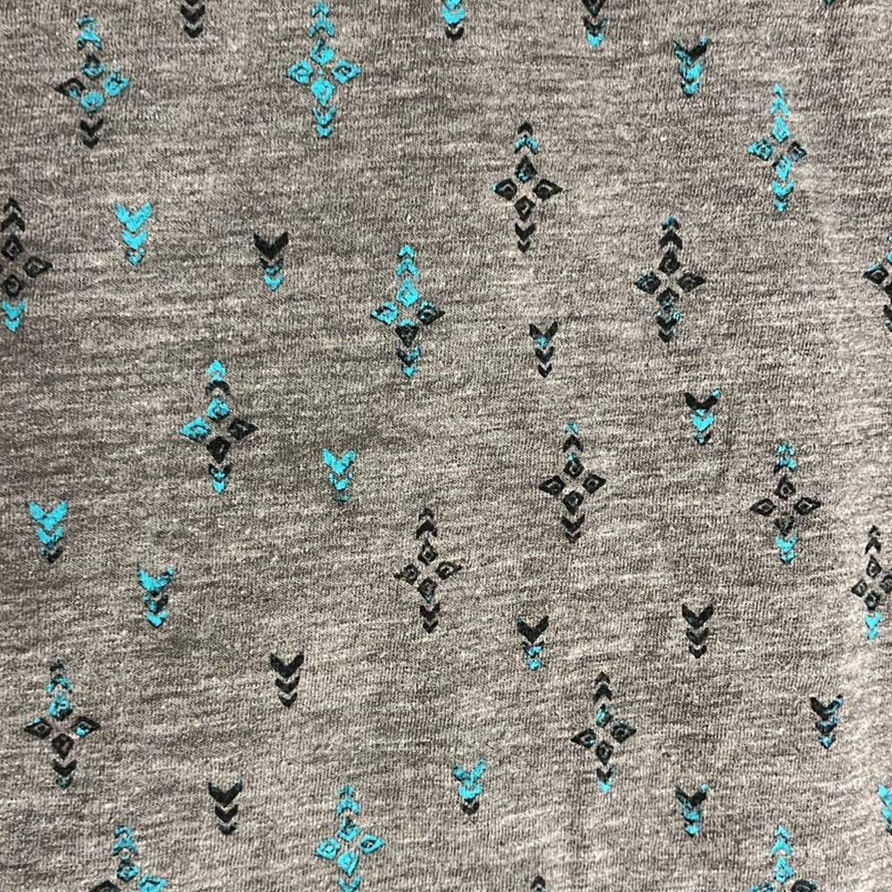 Grey Tribal Patterned Racerback Tank - Picture 3 of 3